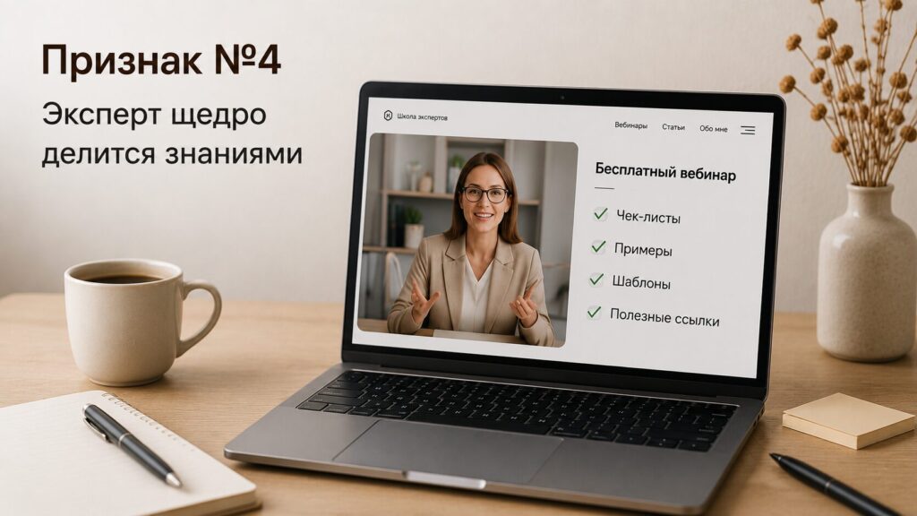 не делает тайну из знаний